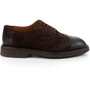 Resim Bambi Kahve Hakiki Deri Erkek Oxford Ayakkabı E01901640202 