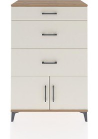 Resim Hyperion Dolap 3 Çekmeceli 2 Kapaklı 88x44x134 Çam-aytaşı Atlas Çam 