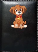 Resim Promosyon Denizi Sevimli Köpek 1 Görselli Siyah Ruhsat Kabı 