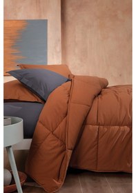 Resim Yataş Bedding Mix&Match Penny Tek Kişilik Yorgan - Kiremit 