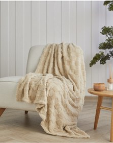 Resim English Home Fancy Square Koltuk Şalı 120x160 Cm Bej Bej 