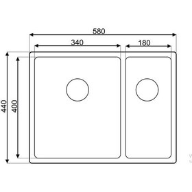 Resim Viviano 1.5 Göz 44 x 58 CM El Yapımı Paslanmaz Çelik Eviye 4458R 