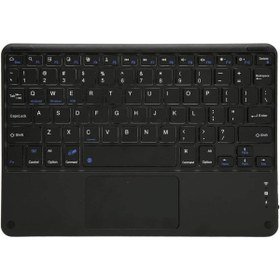 Resim TezMax Durabook R11 Rugged 11.6" Uyumlu Kablosuz Bluetooth Şarjlı TouchPad'li Klavye - Siyah 