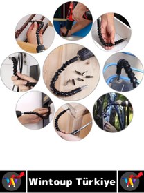Resim Wintoup Kompakt Tamir Vidalama Montaj Elektrikli Matkap Tornavida 360 Derece Şaftlı ESNEK TORNAVİDA UCU SETİ 