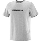 Resim Salomon Sal Logo Perf Erkek Gri Tişört 