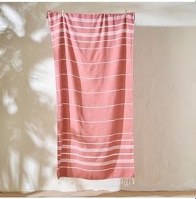 Resim Bella Maison%100 Pamuk Alora Peştamal Kiremit (95x180 cm) 