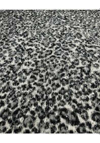 Resim Pullu Zebra Desen Peluş Kumaş ,üst Giyim, Dekor,runner Kumaşı Beyaz - Siyah 