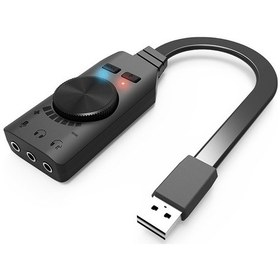 Resim Lemestar Usb 2.0 7.1 Kanal Sanal Ses Kartı - Kulaklık Ve Mikrofon Jaklı, Sürücü Gerektirmeden Tak & Kullan 