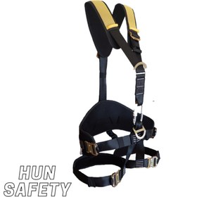 Resim Hunsafety Düşüş Durdurma Ve Konumlandırma Kemeri Süspansiyonlu Emniyet Kemeri RH-15 Otomatik Toka 
