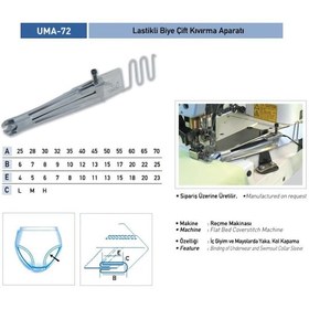 Resim Lastikli Biye Çift Kıvırma Aparatı 40x12 / UMA-72 