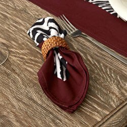 Resim Zebra Desenli 2li Peçete 40x40 cm 