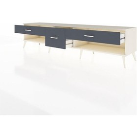 Resim Hyperion Tv Ünitesi 3 Çekmeceli 220x44x51 Aytaşı-aytaşı/antrasit Aytası/antrasıt - Aytası 