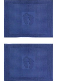 Resim 2li Winter Havlu Ayak Izli Paspas 50x70 -lacivert Lacivert 