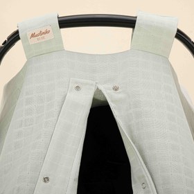 Resim Puset Örtüsü - Tek Taraflı - Mint Müslin 