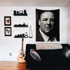 Resim James Gandolfini / Tony Soprano Duvar Örtüsü - 60 cm x 90 cm 