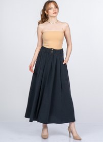 Resim MissVina Pure Lady Beli Lastikli Uzun Etek 