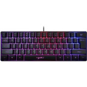 Resim Lemestar Hxsj V700 Usb Oyuncu Klavyesi: Rgb Aydınlatma, 61 Tuş, Ses Kontrolü, Mekanik Hissiyat, Taşınabilir Tasarım 