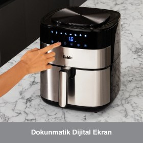 Resim Fakir Uno Chefry Sıcak Hava Fritözü 5 L Kapasiteli Yağsız Pişirme Teknolojisi ile LED Ekran 