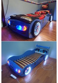 Resim Gt2 - Bmw - Arabalı Yatak - Tekerlekleri Ledli. 