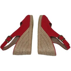 Resim Kadın Dolgu Topuklu Rahat Yazlık Keten Sandalet 001 