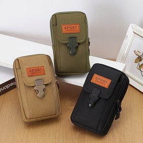 Resim Telefon Tutuculu Taktik Bel Çantası - Sağlam ayarlanabilir omuz askısı ve yüksek kaliteli kumaş. Çoklu fermuarlı cephaneli, dayanıklı & nefes alabilen kompakt bel çantası 