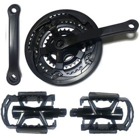 Resim Zozo Aynakol 48t Alüminyum Siyah Pedal Paket Seti Paket 