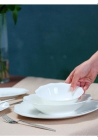 Resim Maxx Doria Pure Star 12 Kişilik 60 Parça Yemek Takımı Pa2075 Beyaz 