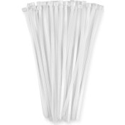 Resim Kablo Bağı Plastik Cırt Kelepçe 3,5X190MM 100 Adet Beyaz 