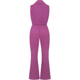 Resim Femponiq Double Breasted Shawl Lapel Tulum (Mor Orchid) - S 