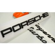 Resim Porsche Cayenne Turbo Bagaj 3M 3D ABS Yazı Logo Amblem Seti ORJİNAL ÜRÜN AYNI GÜN ÜCRETSİZ KARGO