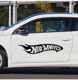 Resim Yansımakırmızı-l 28x54 Cm-yarış Araba Sticker Moda 1 Takım Tekerlekler Kask Vinil Çıkartması Motosiklet Çapraz Araba 4x 