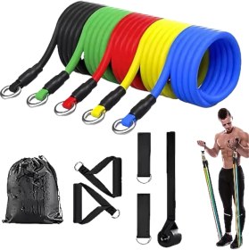 Resim Kanonik Education 11 Parça Çok Fonksiyonlu Kapı Arkası Egzersiz Bandı Ev Tipi Spor Seti 