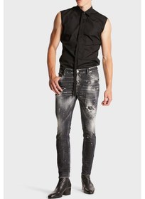 Resim Dsquared2 Erkek Kot Pantolon S71lb1373 S30503 900 Siyah 