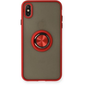 Resim artlab Art İphone X Kılıf Montreal Yüzüklü Silikon Kapak - Kırmızı Lab 