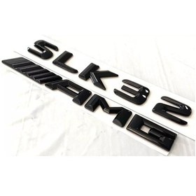 Resim Slk 32 Ve Amg Piano Black Bagaj Yazısı Seti 2'li 3m 3d Abs 