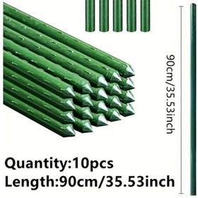 Resim Cloud011 1 Adet Bahçe Bağ Teli 10lu Yeşil Bitki Sebze Destek Çubuğu 90cm 