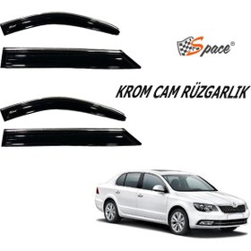 Resim Krom cam rüzgarlığı Skoda Superb 2013-2015/ CARU420 