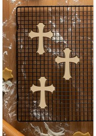 Resim Kurabiye Kalıbı, Hamur Şekillendirici, Bisküvi Kalıbı, Kolay Kesim Ucu Beyaz 