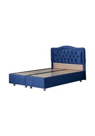 Resim Setaymobilya Baza, Şah Lacivert Çift Kişilik Baza + Başlık, Mdf - Setay 