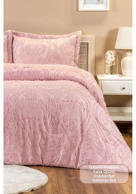 Resim Elart Loren Yatak Örtüsü Seti 220x240 Cm Pudra Pudra 