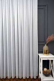 Resim Ev Depo Home Taç Bambu Tül Perde Seyrek Pile Tek Kanat TACBAMBUSYRK, Ekru, 370 x 260 