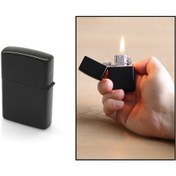 Resim Kişiye Özel İsim Yazılı Zippo Tasarım Siyah Renk Taşlı Metal Çakm Promise