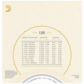 Resim D'Addario EJ95 EJ Serisi Ud Tel Seti 