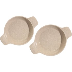 Resim Thermoad 2'li Güveç Sahan Seti Granit Döküm Tava Seti 20CM 22CM - Vizon 