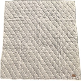 Resim Büyük Boy Kapitone Oyun Halısı - Kestane - 150*150 / Natural 