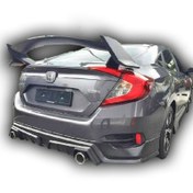 Resim Honda Civic Fc5 2016 - 2021 Mugen Arka Ek Plastik Boyasız 