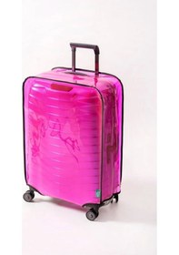 Resim Bgv Home Şeffaf Valiz Kılıfı Ve Bavul Kılıfı Neon Renk Pvc Pembe 