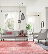 Resim Enza Home Fabia Koltuk Takımı, Keten Dokulu, 3+1 - Açık Gri 