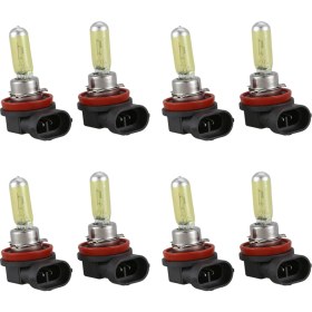 Resim 8x H11 55W 3000K Altın Sarı Halojen Işık Sis Lambası Ampul Far (Yurt Dışından) 