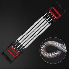 Resim Mercansa Buffer Göğüs Genişletme Ve Kuvvet Egzersiz Aleti - 5 Yaylı 5 Kademeli Ayarlanabilir Fitness Ve Kuvvet Antrenmanı Ekipmanı 